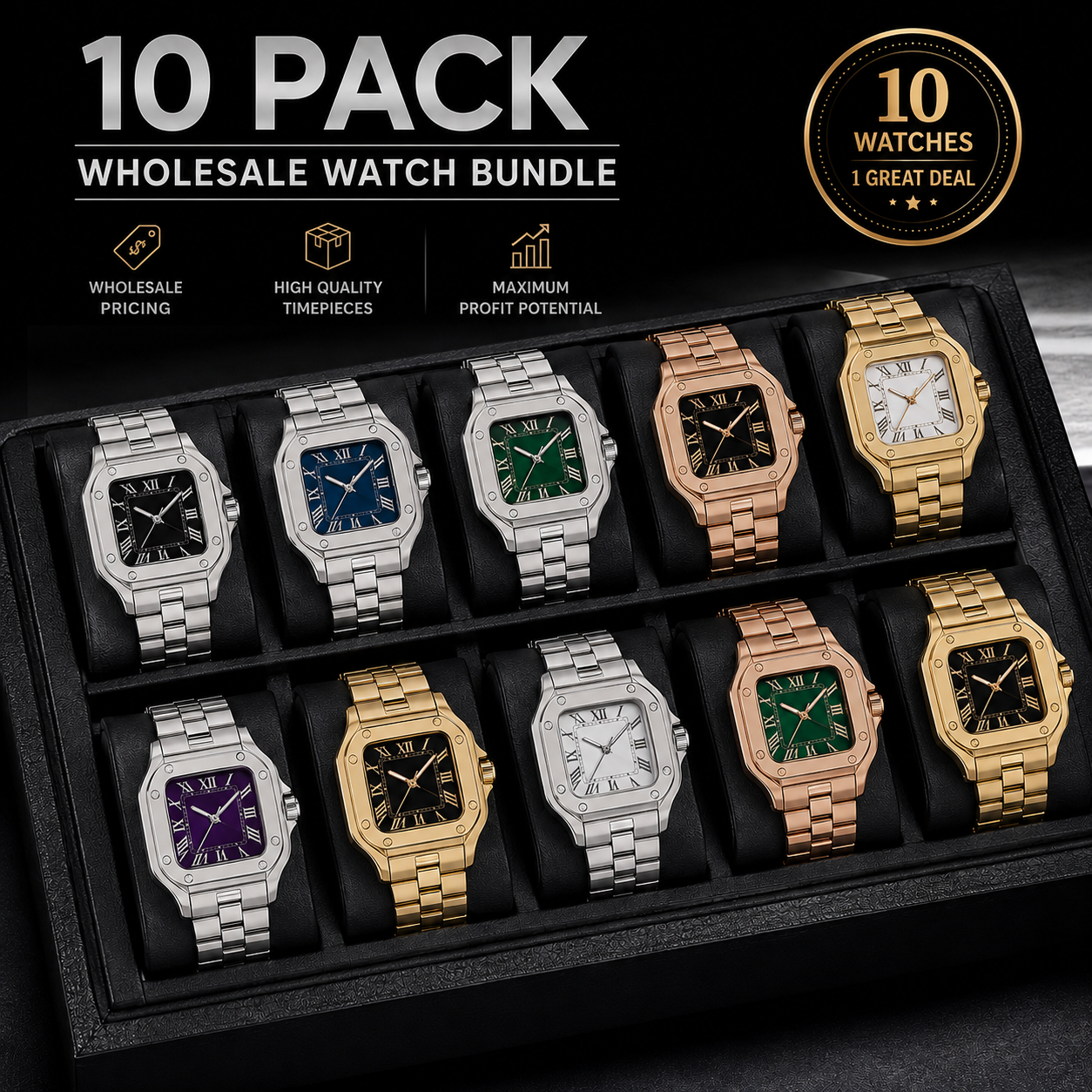 10 Pack Wholesale Watch Bundle