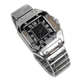 Timeless Silver Luxe Octane Watch Black Face – Casual Collection